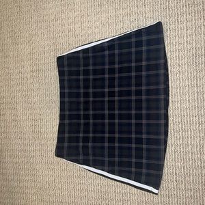 Urban Outfitters plaid side stripe mini skirt